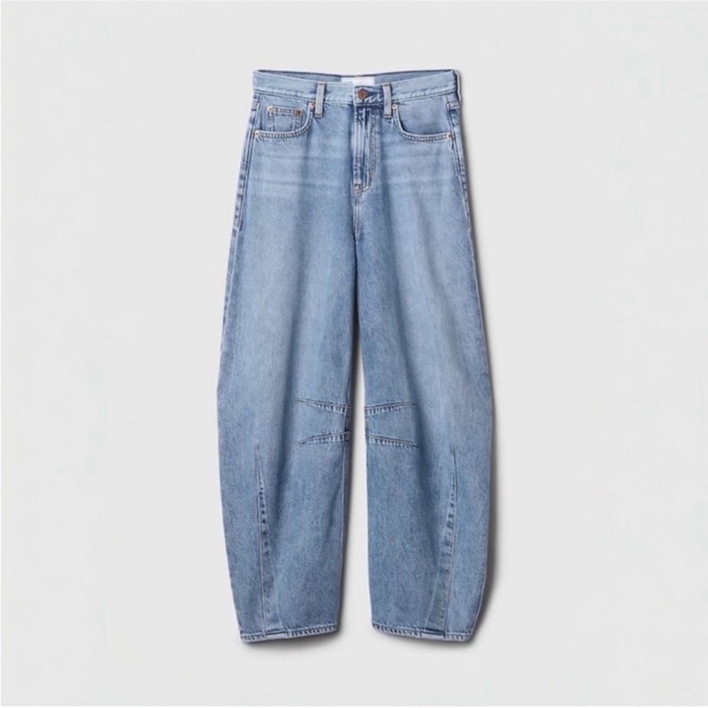 NWT Gap High Rise UltraSoft Horseshoe Jeans Medium Indigo - 575504🩷 - Picture 7 of 8